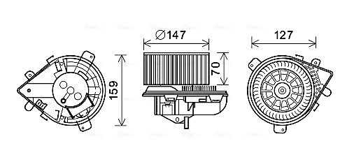 Obrázok Vnútorný ventilátor AVA QUALITY COOLING  PE8395