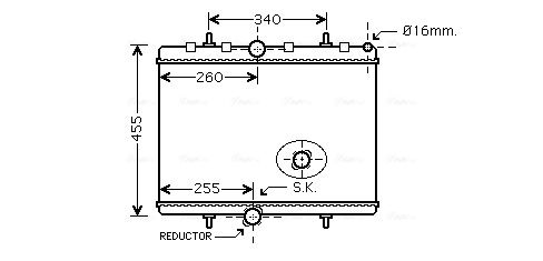 Obrázok Chladič motora AVA QUALITY COOLING  PEA2314