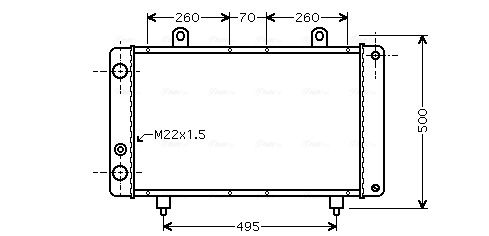 Obrázok Chladič motora AVA QUALITY COOLING  PEA2319