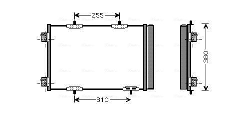 Obrázok Kondenzátor klimatizácie AVA QUALITY COOLING  PEA5291D