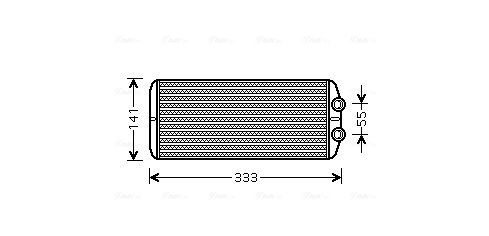 Obrázok Výmenník tepla vnútorného kúrenia AVA QUALITY COOLING  PEA6312