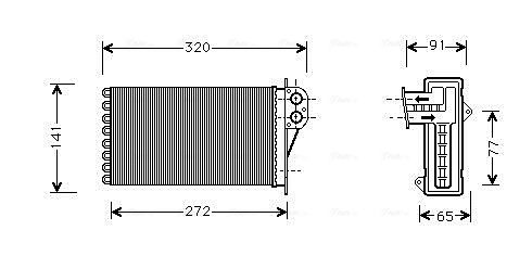 Obrázok Výmenník tepla vnútorného kúrenia AVA QUALITY COOLING  RTA6205