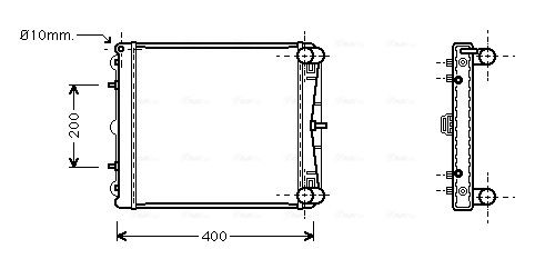 Obrázok Výparník klimatizácie AVA QUALITY COOLING  OLV300