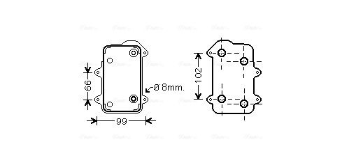 Obrázok Chladič motorového oleja AVA QUALITY COOLING  PR3063