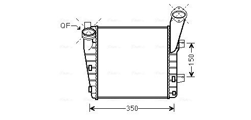 Obrázok Chladič plniaceho vzduchu AVA QUALITY COOLING  PR4057