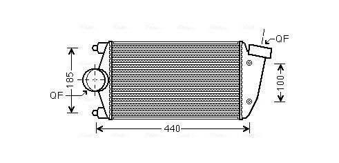 Obrázok Chladič plniaceho vzduchu AVA QUALITY COOLING  PR4068