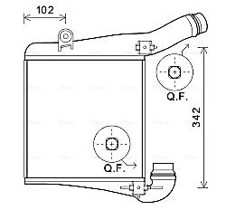 Obrázok Chladič plniaceho vzduchu AVA QUALITY COOLING  PR4077