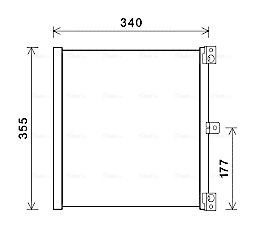 Obrázok Kondenzátor klimatizácie AVA QUALITY COOLING  OL5297