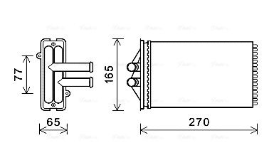 Obrázok Výmenník tepla vnútorného kúrenia AVA QUALITY COOLING  PRA6082