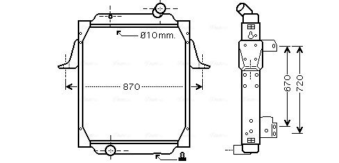 Obrázok Ventilátor chladenia motora AVA QUALITY COOLING  SU7512