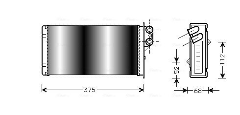 Obrázok Výmenník tepla vnútorného kúrenia AVA QUALITY COOLING  RE6014