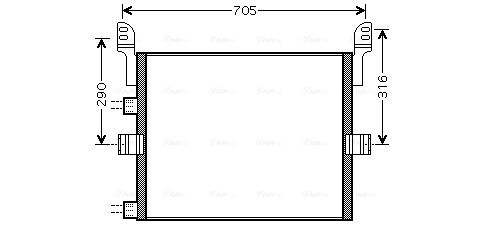 Obrázok Kondenzátor klimatizácie AVA QUALITY COOLING  REA5054