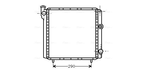 Obrázok Chladič motora AVA QUALITY COOLING  RT2040