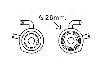 Obrázok Chladič motorového oleja AVA QUALITY COOLING  RT3611