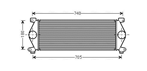 Obrázok Chladič plniaceho vzduchu AVA QUALITY COOLING  RT4448