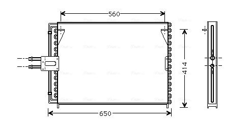 Obrázok Kondenzátor klimatizácie AVA QUALITY COOLING  RT5189