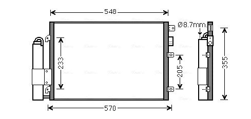 Obrázok Kondenzátor klimatizácie AVA QUALITY COOLING  RT5376D