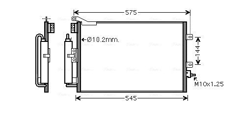Obrázok Chladič motora AVA QUALITY COOLING  TO2597