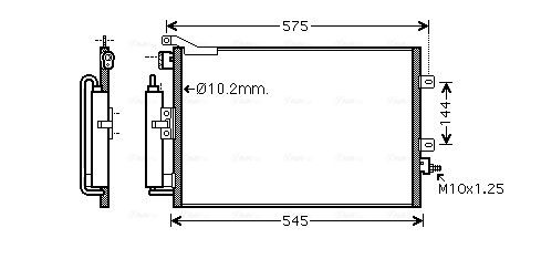 Obrázok Kondenzátor klimatizácie AVA QUALITY COOLING  RT5417D