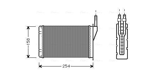 Obrázok Výmenník tepla vnútorného kúrenia AVA QUALITY COOLING  RT6087