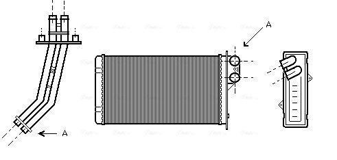 Obrázok Výmenník tepla vnútorného kúrenia AVA QUALITY COOLING  RT6170