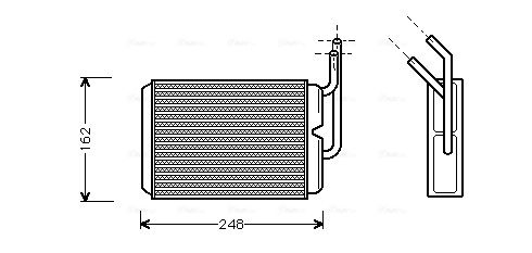 Obrázok Výmenník tepla vnútorného kúrenia AVA QUALITY COOLING  RT6220