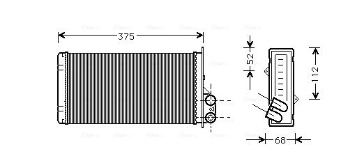 Obrázok Výmenník tepla vnútorného kúrenia AVA QUALITY COOLING  RT6226