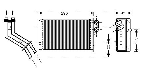 Obrázok Výmenník tepla vnútorného kúrenia AVA QUALITY COOLING  RT6227