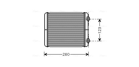 Obrázok Výmenník tepla vnútorného kúrenia AVA QUALITY COOLING  RT6344