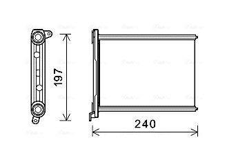 Obrázok Výmenník tepla vnútorného kúrenia AVA QUALITY COOLING  RT6569