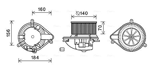 Obrázok Vnútorný ventilátor AVA QUALITY COOLING  RT8572
