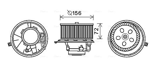 Obrázok Vnútorný ventilátor AVA QUALITY COOLING  RT8581