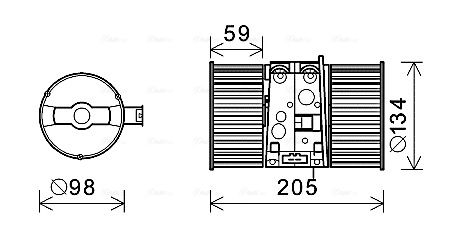 Obrázok Vnútorný ventilátor AVA QUALITY COOLING  RT8586