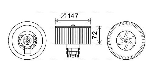 Obrázok Vnútorný ventilátor AVA QUALITY COOLING  RT8598