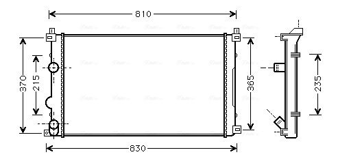 Obrázok Chladič motora AVA QUALITY COOLING  RTA2322