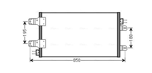 Obrázok Kondenzátor klimatizácie AVA QUALITY COOLING  RTA5443