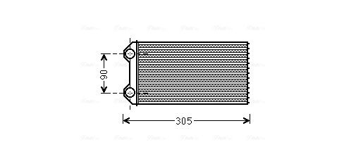 Obrázok Výmenník tepla vnútorného kúrenia AVA QUALITY COOLING  RTA6439