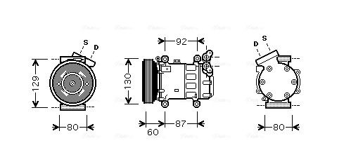 Obrázok Kompresor klimatizácie AVA QUALITY COOLING  RTAK080