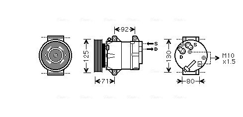 Obrázok Kompresor klimatizácie AVA QUALITY COOLING  RTAK441