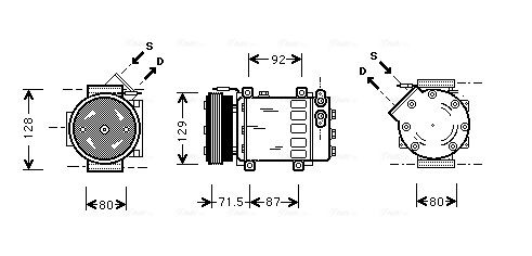 Obrázok Chladič motora AVA QUALITY COOLING  TO2694