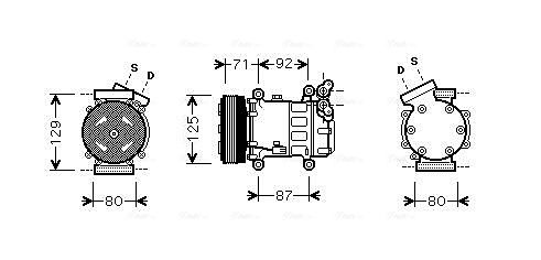Obrázok Kompresor klimatizácie AVA QUALITY COOLING  RTAK401