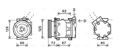 Obrázok Kompresor klimatizácie AVA QUALITY COOLING  RTK479