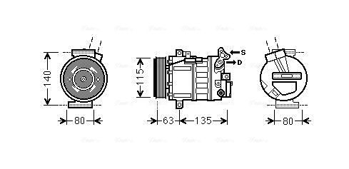 Obrázok Kompresor klimatizácie AVA QUALITY COOLING  RTAK485