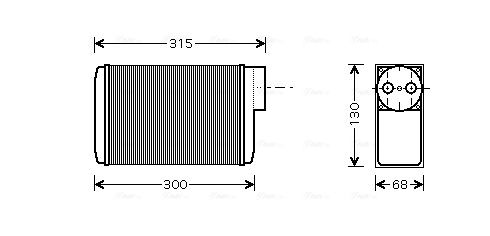 Obrázok Výmenník tepla vnútorného kúrenia AVA QUALITY COOLING  SA6017