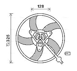 Obrázok Ventilátor chladenia motora AVA QUALITY COOLING  SA7024