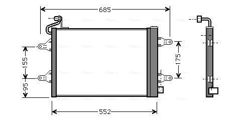 Obrázok Kondenzátor klimatizácie AVA QUALITY COOLING  SAA5007D