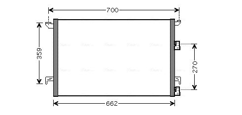 Obrázok Kondenzátor klimatizácie AVA QUALITY COOLING  SBA5060