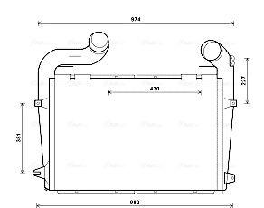 Obrázok Chladič plniaceho vzduchu AVA QUALITY COOLING  SC4041