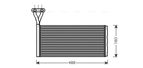 Obrázok Výmenník tepla vnútorného kúrenia AVA QUALITY COOLING  SC6015