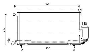 Obrázok Kondenzátor klimatizácie AVA QUALITY COOLING  ST5026D